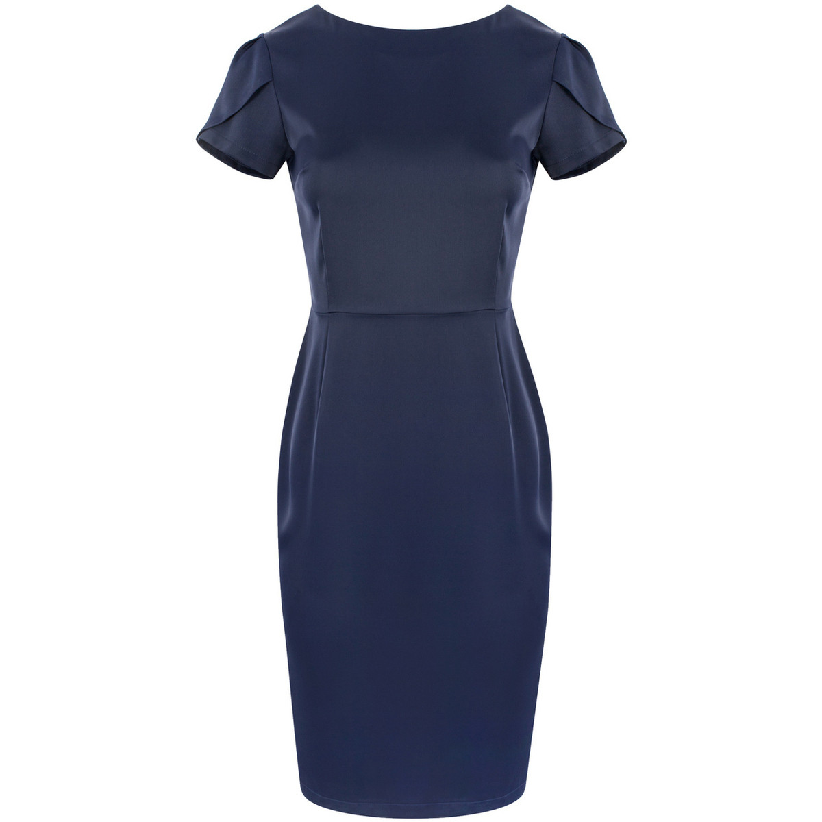 Makover  Dámské společenské šaty Ramón K041 tmavě modrá  Tmavě modrá