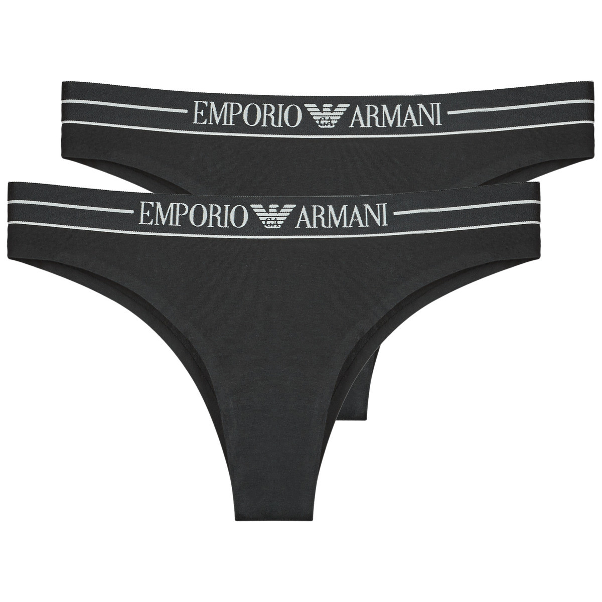 Emporio Armani  2-PACK BRAZILIAN  Černá