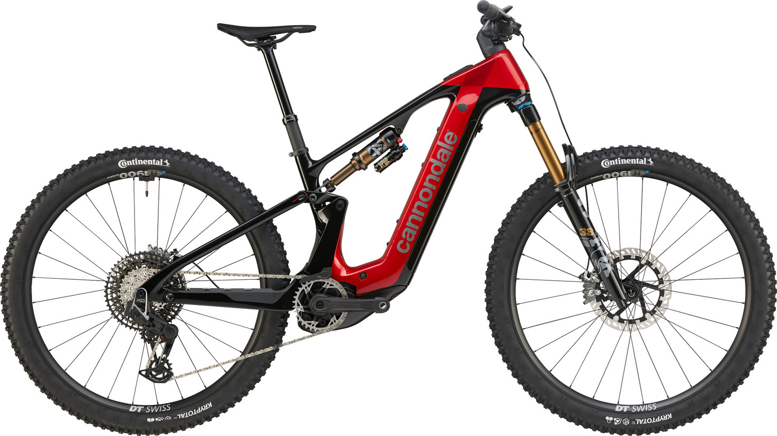 Celoodpružené elektrokolo Cannondale Moterra Carbon 1 - Metallic Red Velikost: S