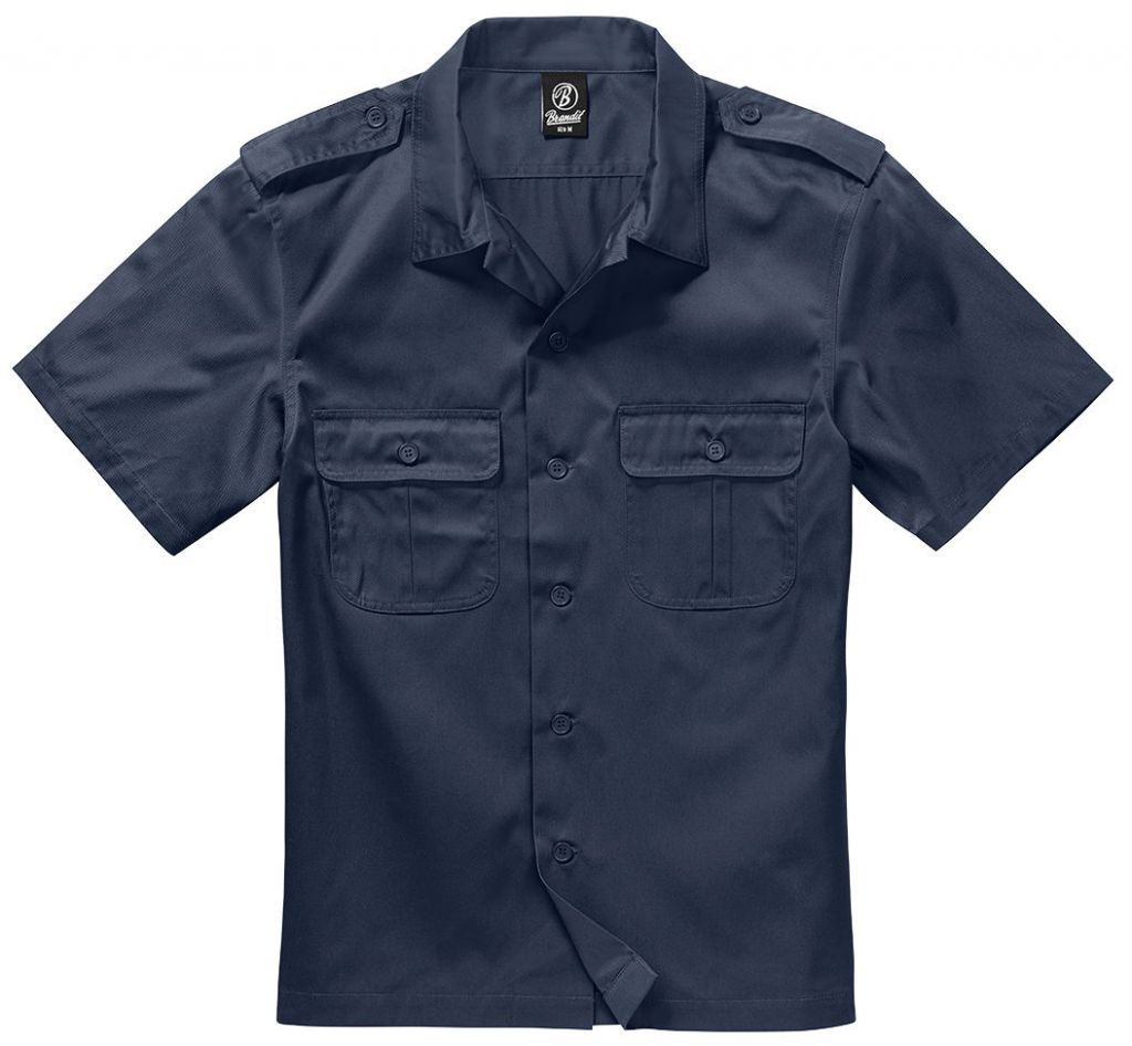 Košile Brandit US Hemd 1/2 - navy, 6XL