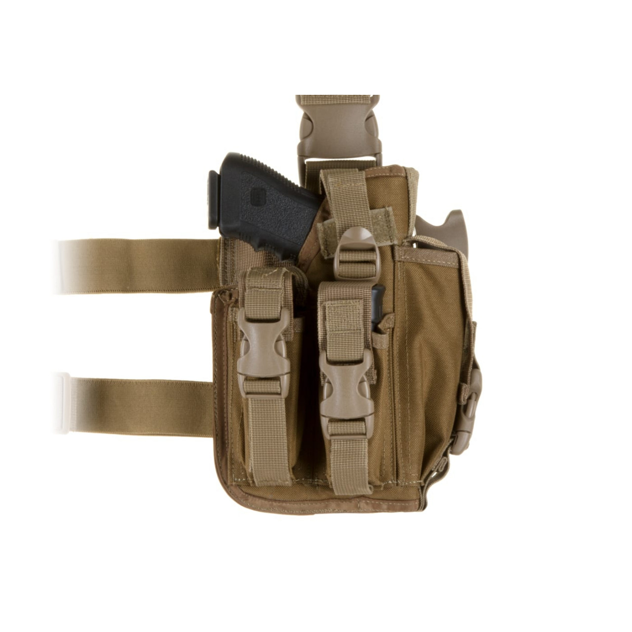 Taktický stehenní nosič Invader Gear SOF Holster - coyote