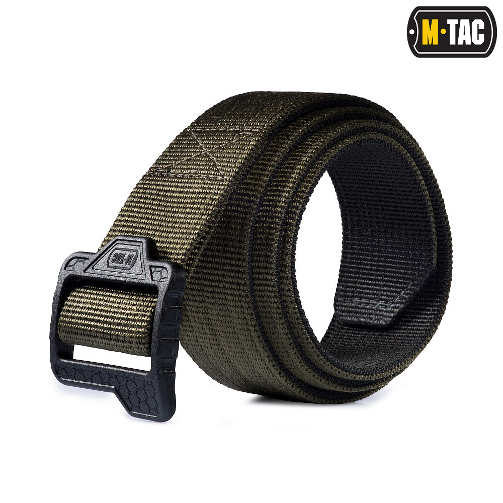 Stahovací popruh M-Tac Double Duty Tactical Belt Hex - olivový-černý, S