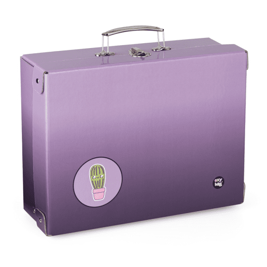 Oxybag Kufřík lamino hranatý A4 OXY NEXT - Ombre Purple - 6-06825