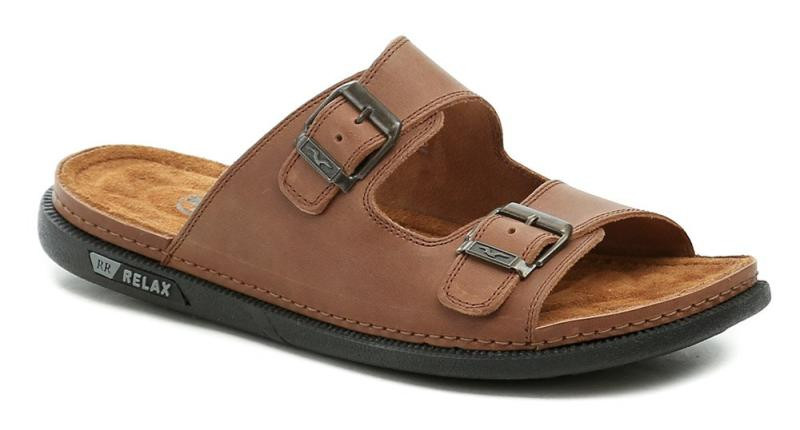 Medi Line 44-24 hnědé pánské nadměrné nazouváky