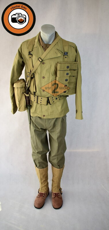 US střelec Thompson s řemením- HBT, M41, velikost blůzy M41 velikost 36, velikost kalhot HBT velikost 28, velikost košile M37 velikost S