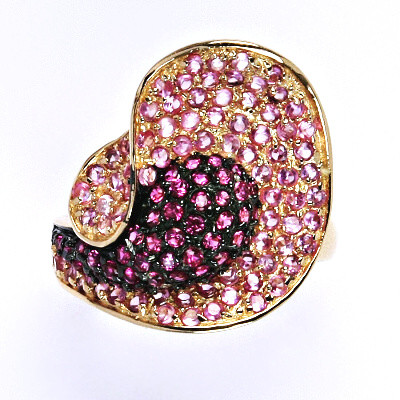 Stříbrný prsten se zirkony,prsten ze stříbra,váha 7,12 g