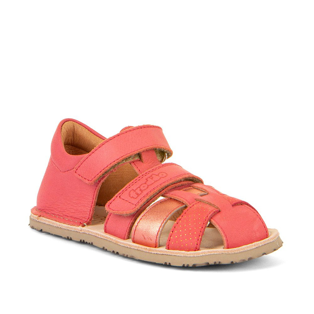 Dívčí barefoot sandály FLEXY F Coral Froddo G3150283-11 červená - 24