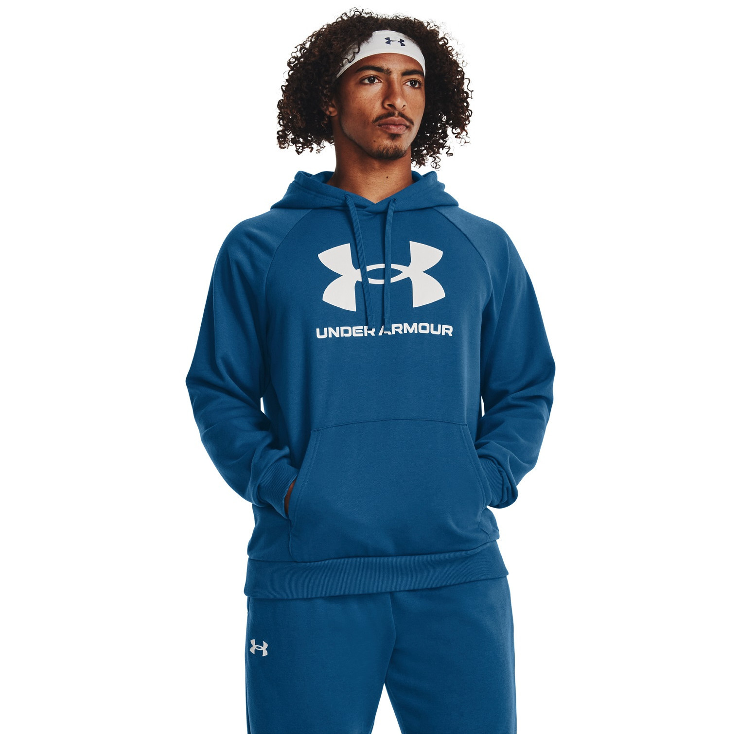 Pánská mikina Under Armour Rival Fleece Logo HD Velikost: L / Barva: modrá