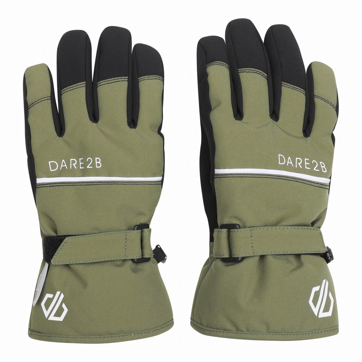 Dětské rukavice Dare 2b Restart Glove Velikost rukavic: 11-12 / Barva: zelená/černá