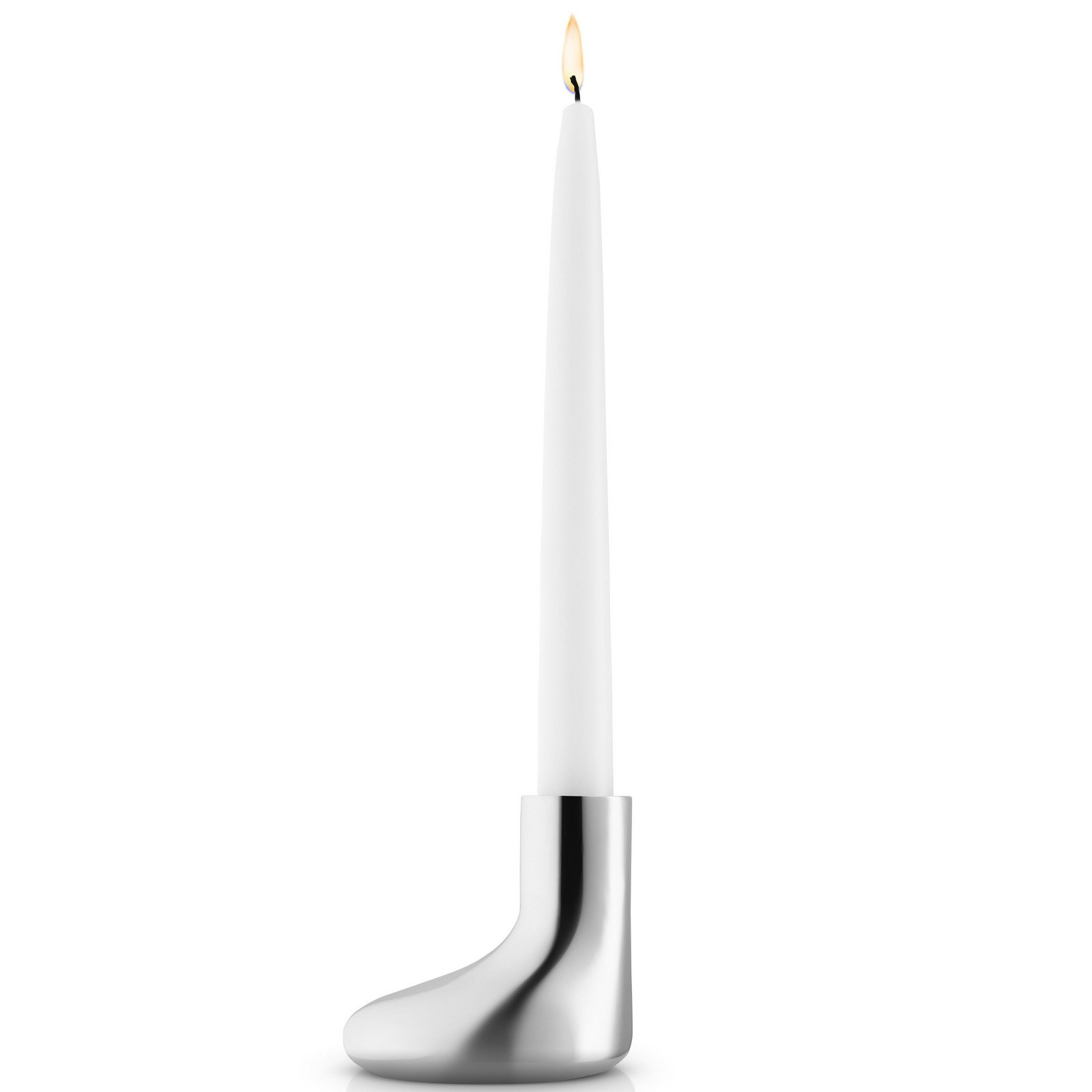 Svícen na kónickou svíčku MELLOW 8 cm, stříbrná, nerezová ocel, Eva Solo