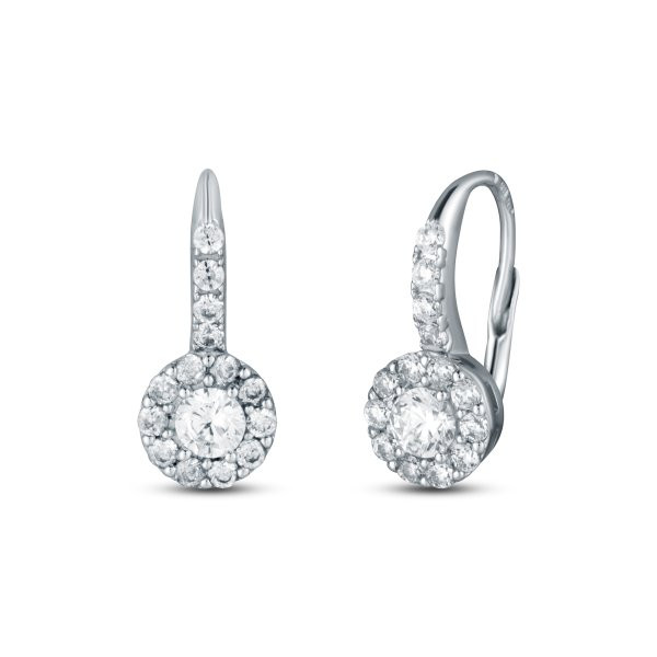 Náušnice se syntetickými kameny 336-277-000263 3.15g