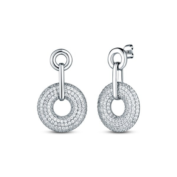 Náušnice se syntetickými kameny 136-391-215700-0000