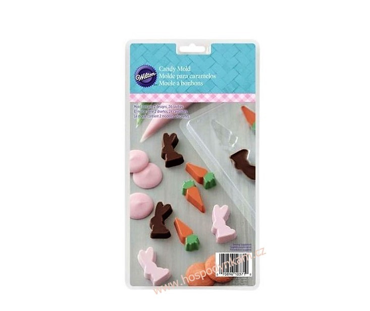 Wilton Forma na čokoládu - zajíčci a mrkvičky