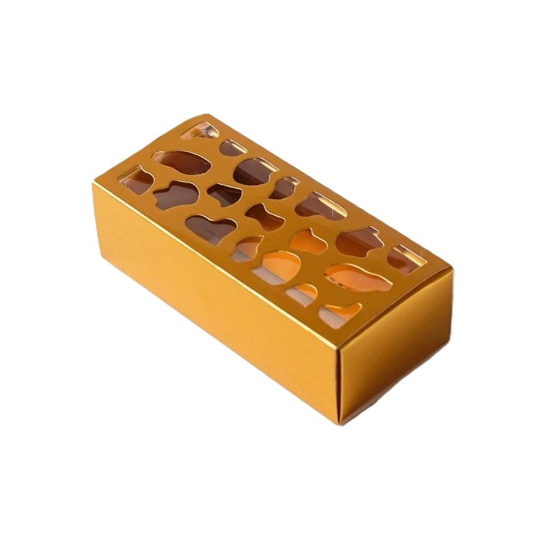 Krabička na makronky zlatá (na 4ks)