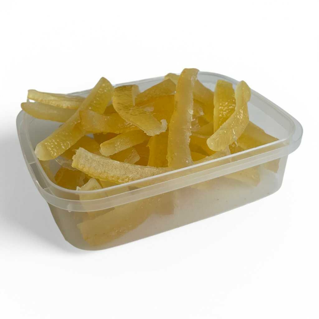 Kandovaná citronová kůra Hmotnost: 100 g