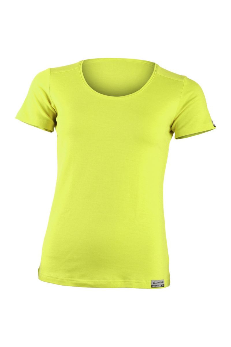 Lasting dámské merino triko IRENA 2323 žlutá Velikost: L