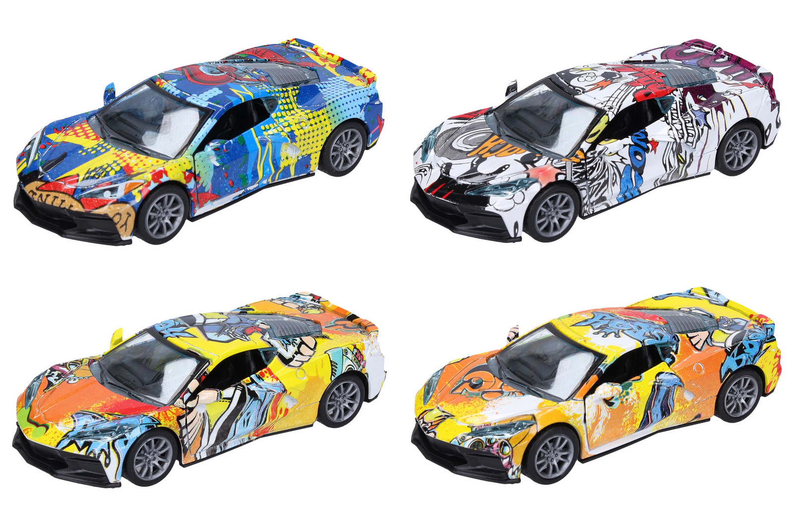 Auto kovové 12 cm barevné