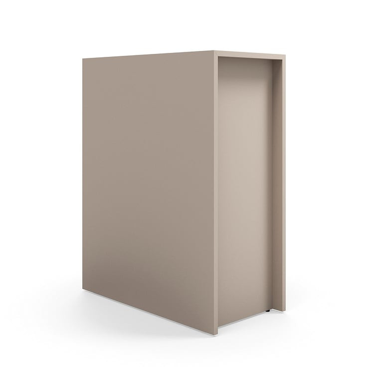 Stupňovité sezení TOGETHER, 1000x800x400 mm, jílově šedá