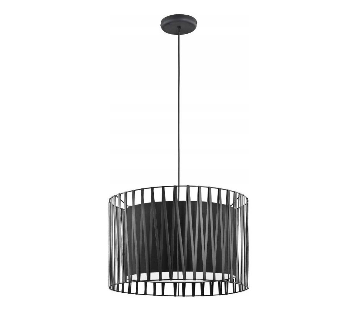 Lustr na lanku HARMONY BLACK 3xE27/60W/230V
