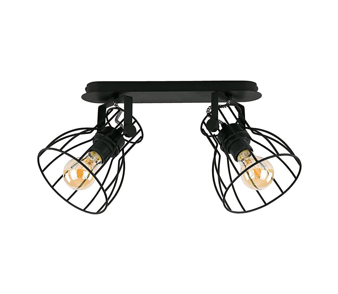 Bodové svítidlo ALANO BLACK 2xE27/60W/230V