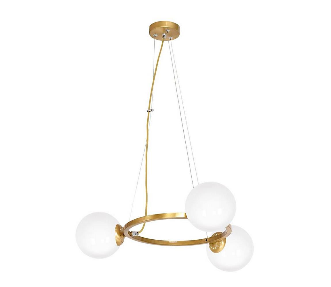 Lustr na lanku VIENNA 3xE14/40W/230V zlatá