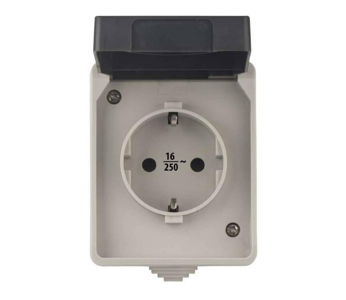 Venkovní zásuvka SCHUKO 250V/16A IP44