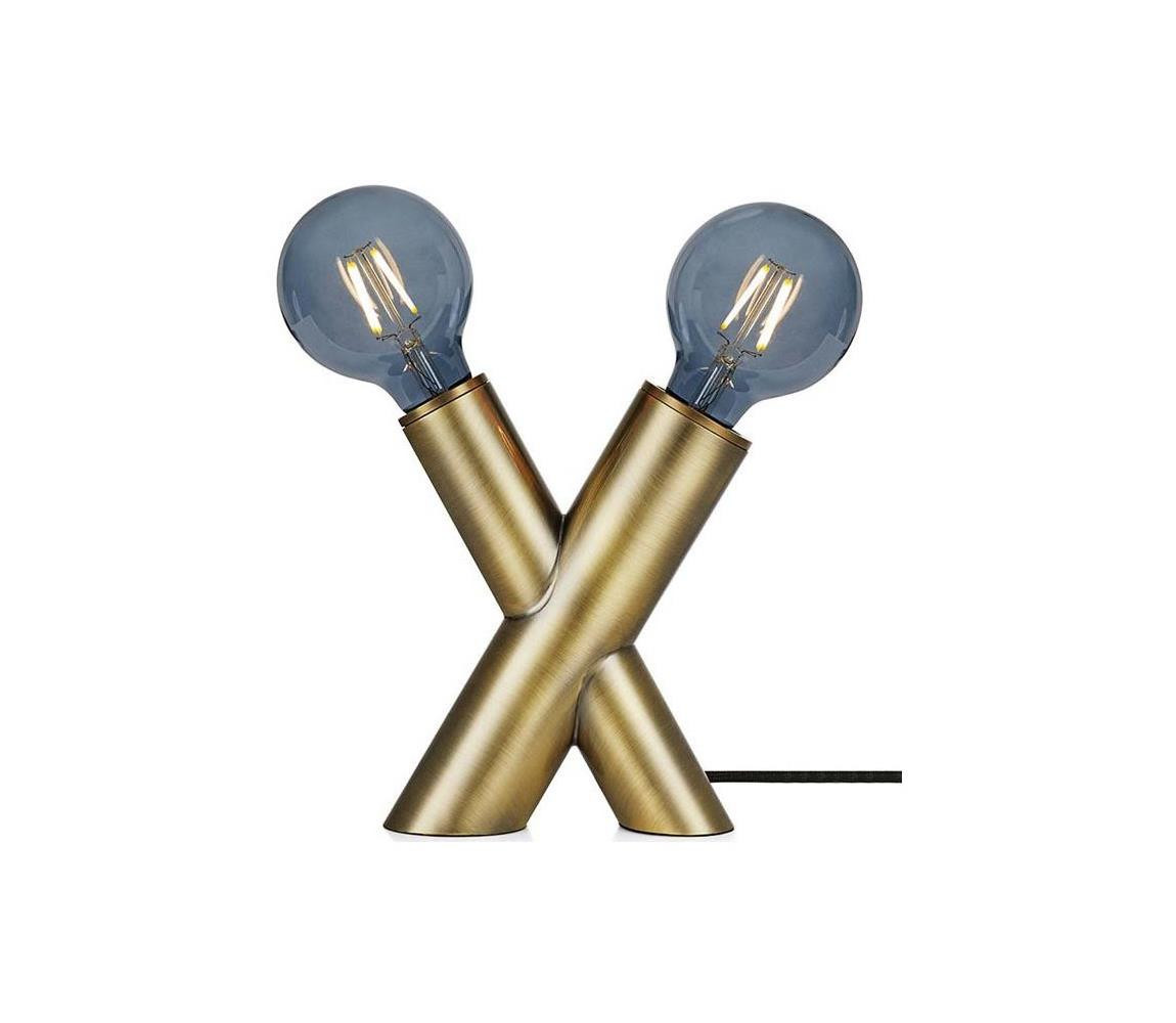 Markslöjd Markslöjd 108053 - Stolní lampa SIMUL 1xE27/40W + 1xE14/40W/230V zlatá