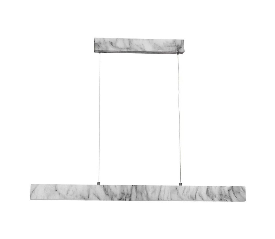 LED Lustr na lanku PIERCE LED/18W/230V bílá/šedá