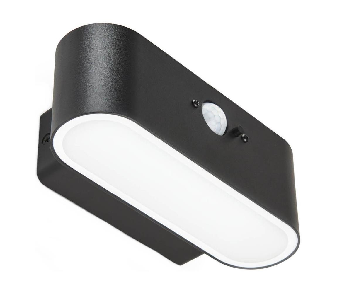 LED Solární nástěnné svítidlo se senzorem SOLARIS2 LED/2,5W/3,7V 4000K IP44