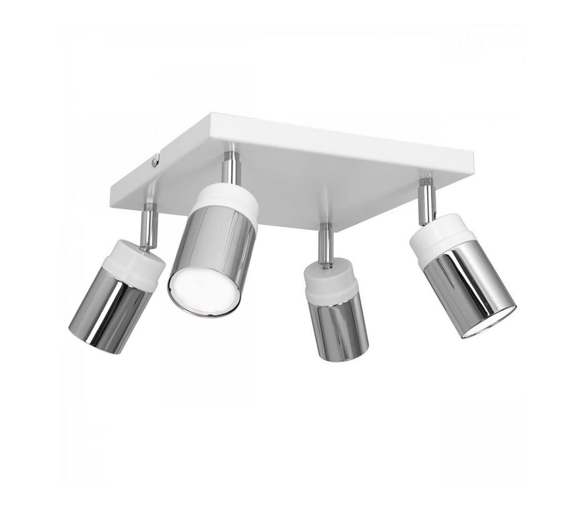 Bodové svítidlo NEST 4xGU10/8W/230V bílá/chrom