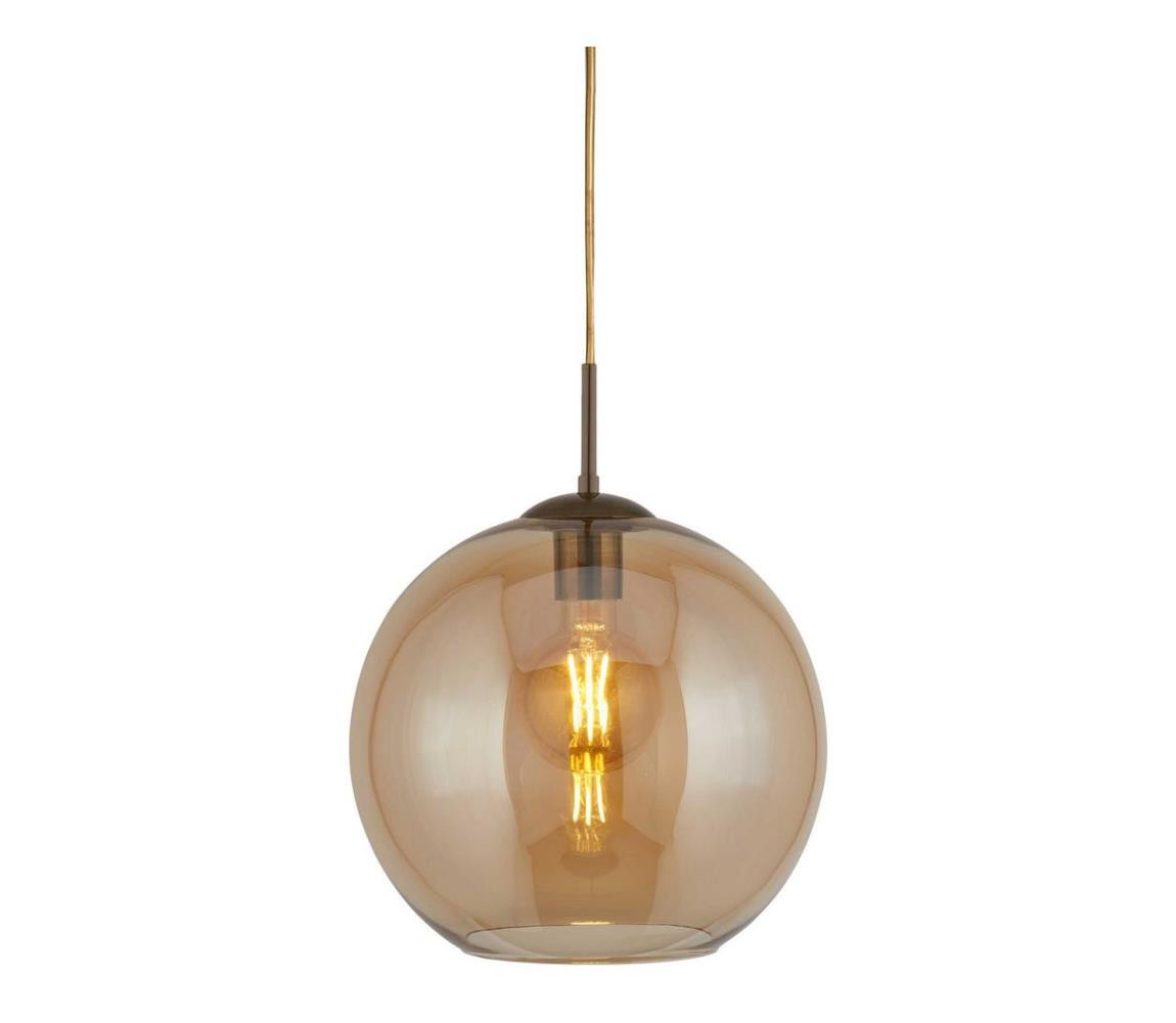 Searchlight Searchlight 1621AM - Lustr na lanku BALL 1xE27/60W/230V hnědá