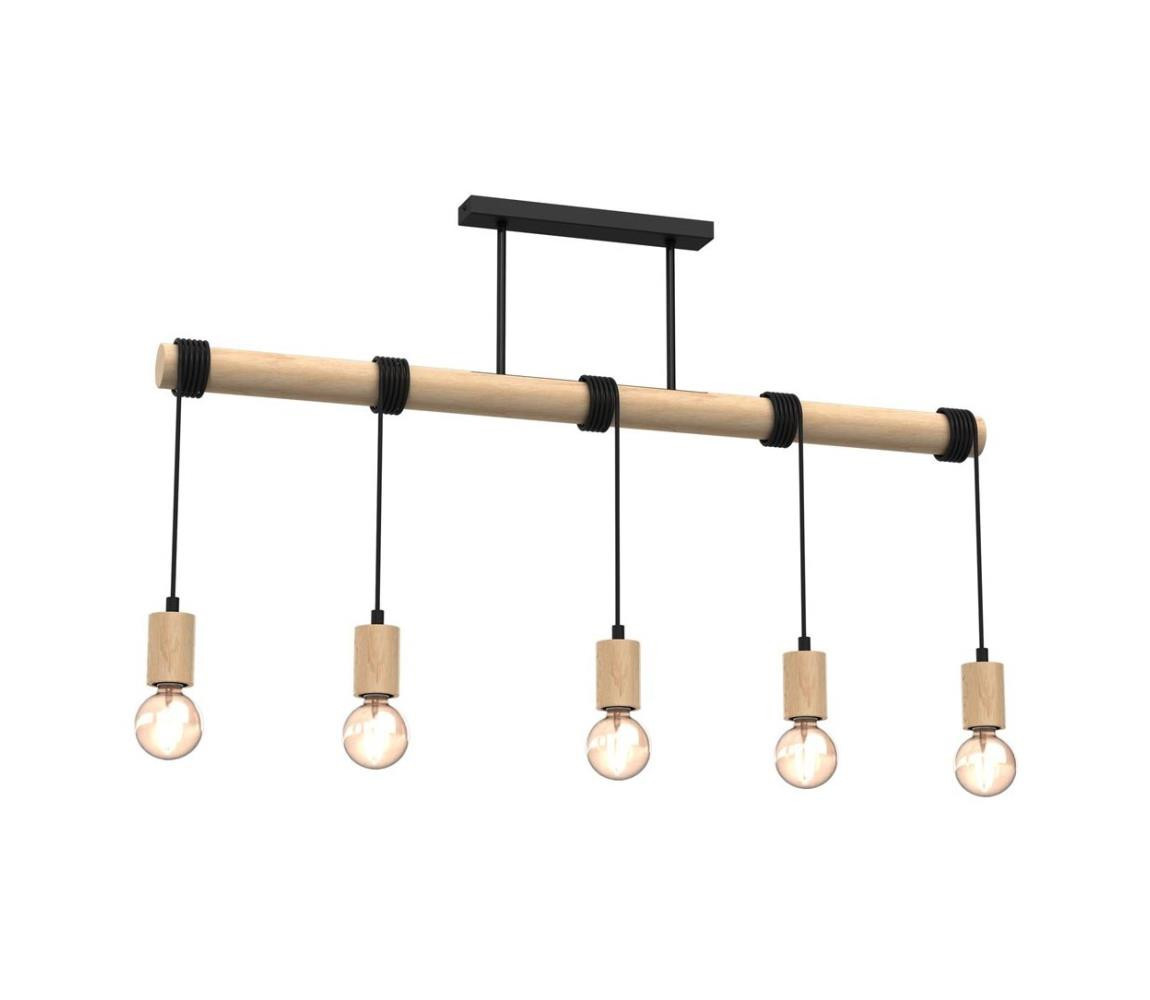 Přisazený lustr VIGA 5xE27/60W/230V dřevo