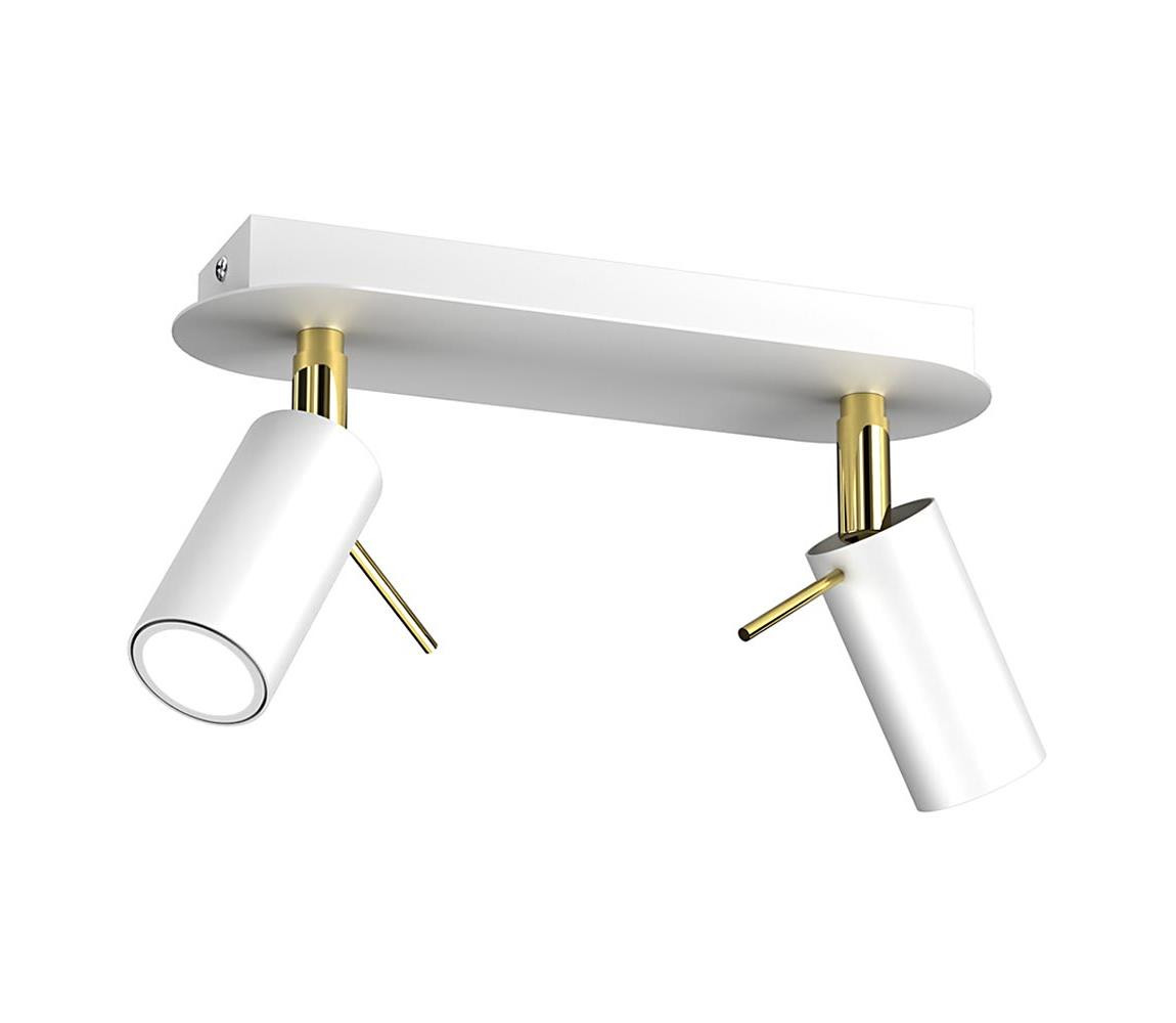 Bodové svítidlo PRESTON 2xGU10/MR11/40W/230V bílá/zlatá