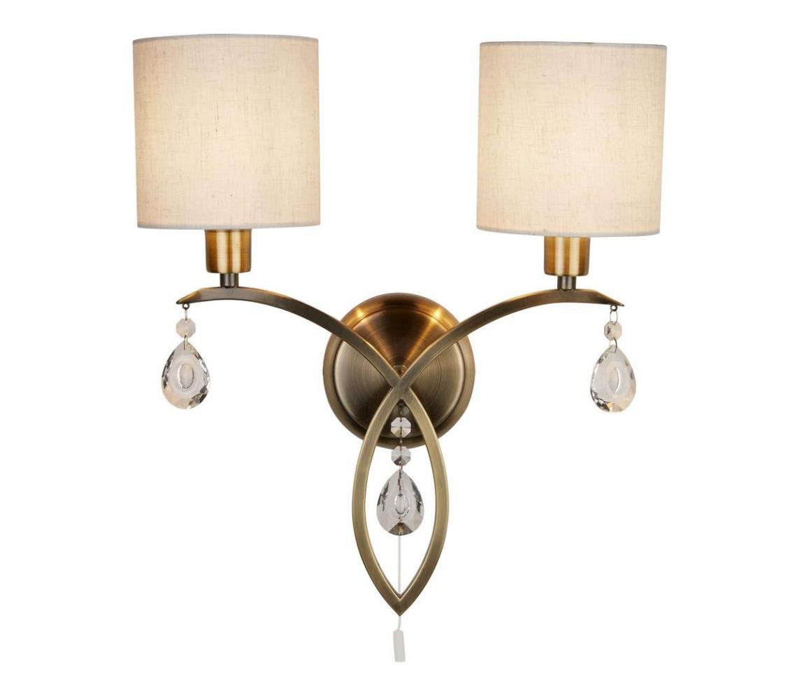 Searchlight Searchlight 1602-2AB - Nástěnná lampa ALBERTO 2xE14/60W/230V