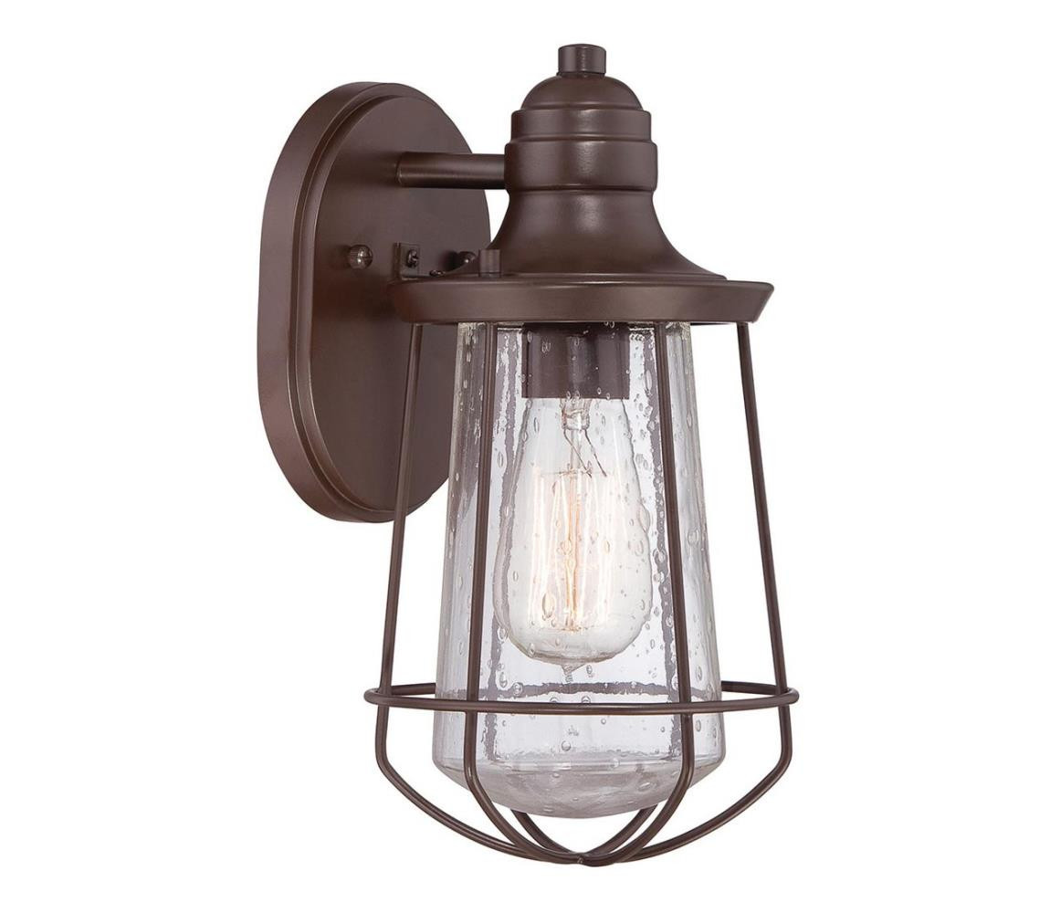 Elstead Quoizel QZ-MARINE-S -Venkovní nástěnné svítidlo MARINE 1xE27/60W/230V IP44 hnědá