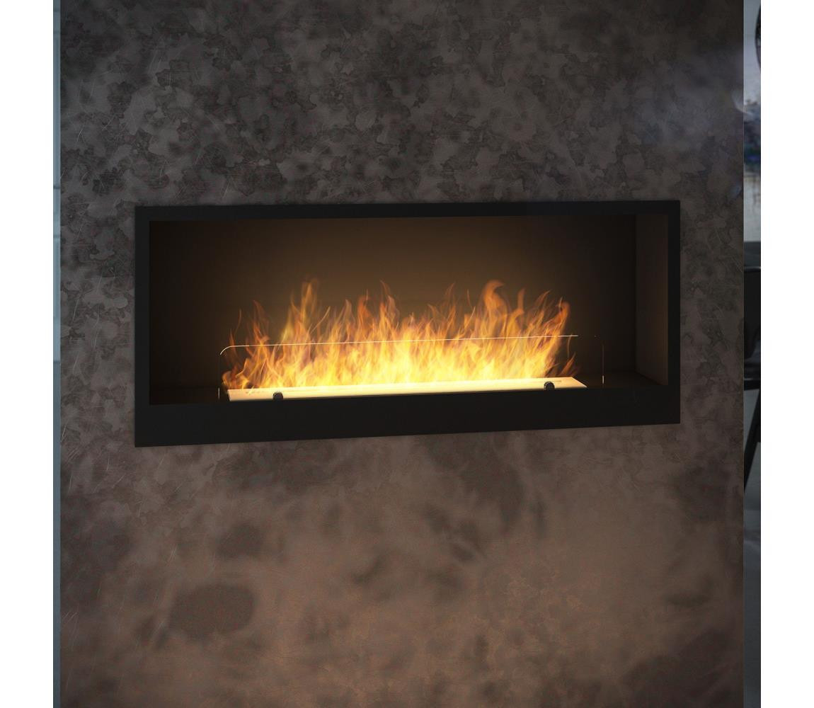 InFire InFire - Vestavěný BIO krb 120x50 cm 3kW černá