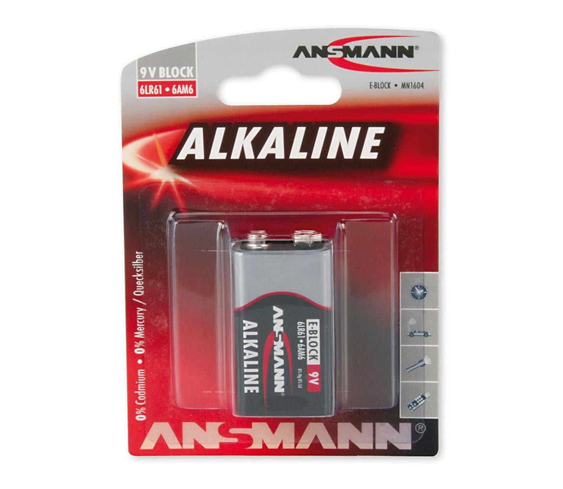 Ansmann Ansmann 09887 6LR61 9V Block RED - alkalická baterie 9V