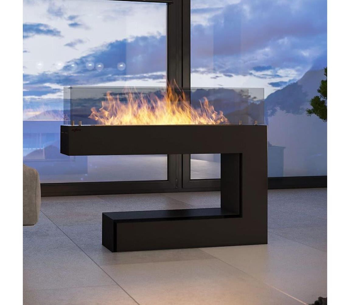 InFire InFire - BIO krb 110x92 cm 3kW černá