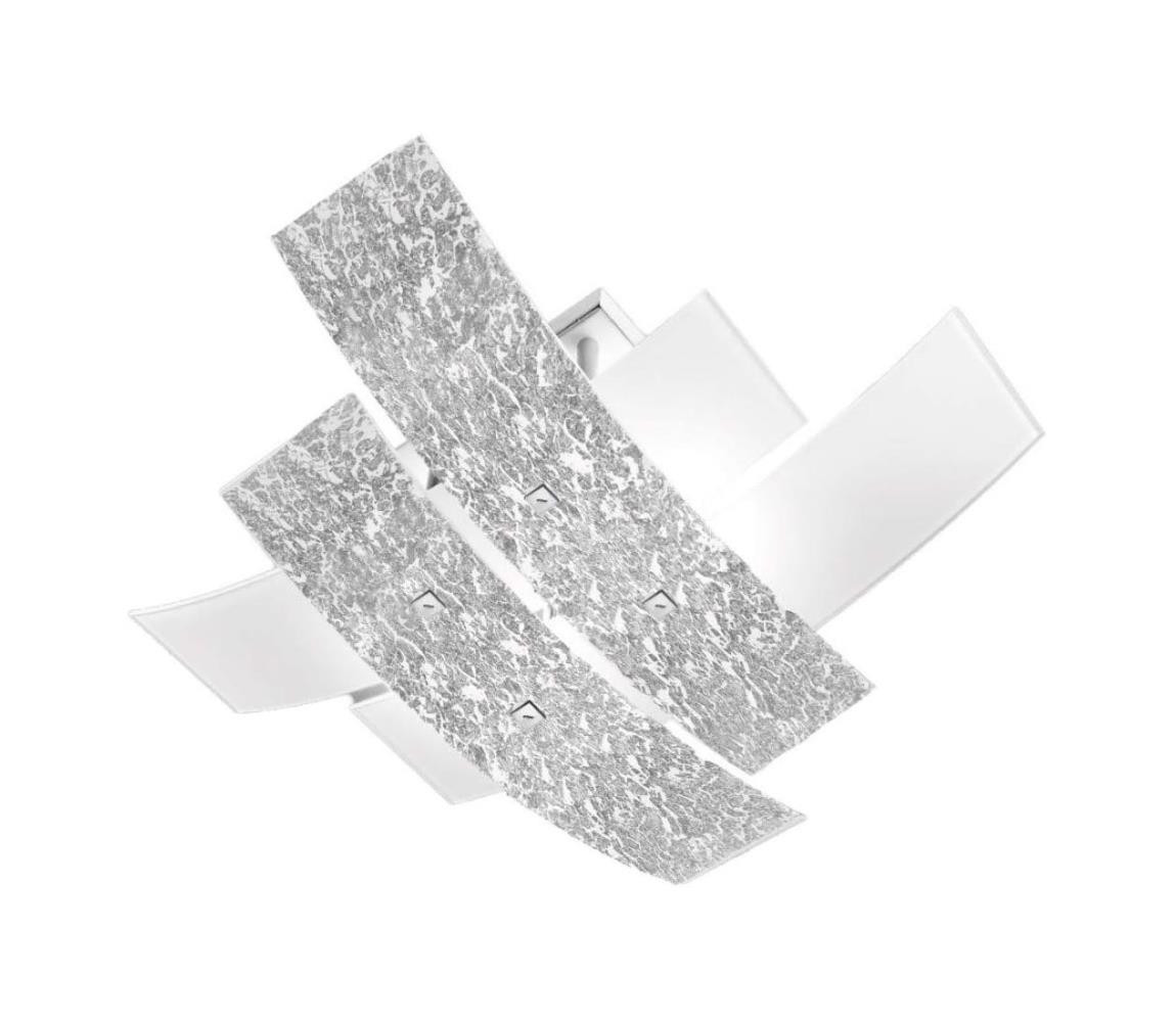 Gea Luce Gea Luce LARA P G arg - Stropní svítidlo LARA 4xE27/52W/230V 91 cm stříbrná