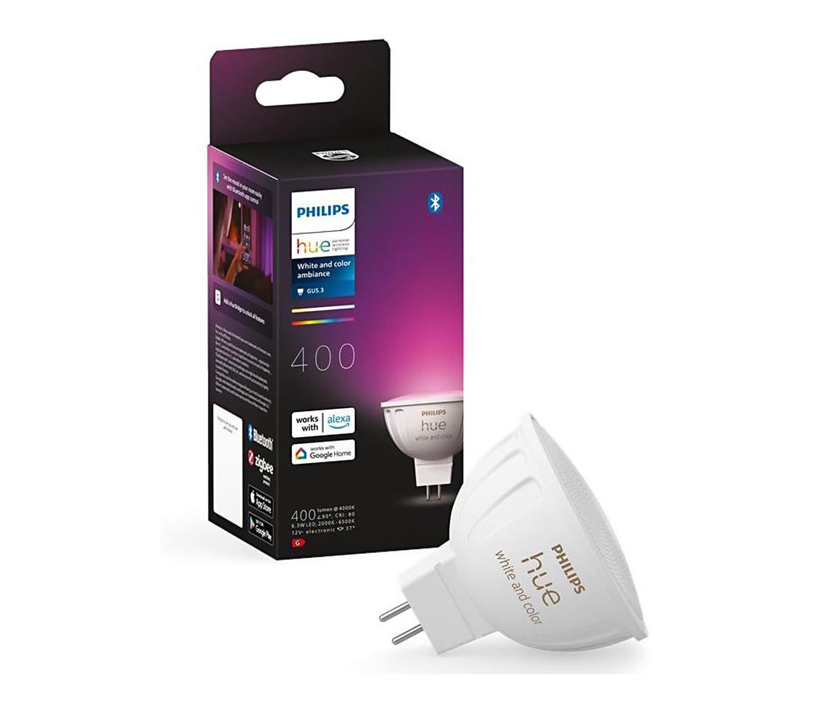 Philips Chytrá žárovka Hue 6,3 W, MR16, GU5,3, White and Color Ambiance