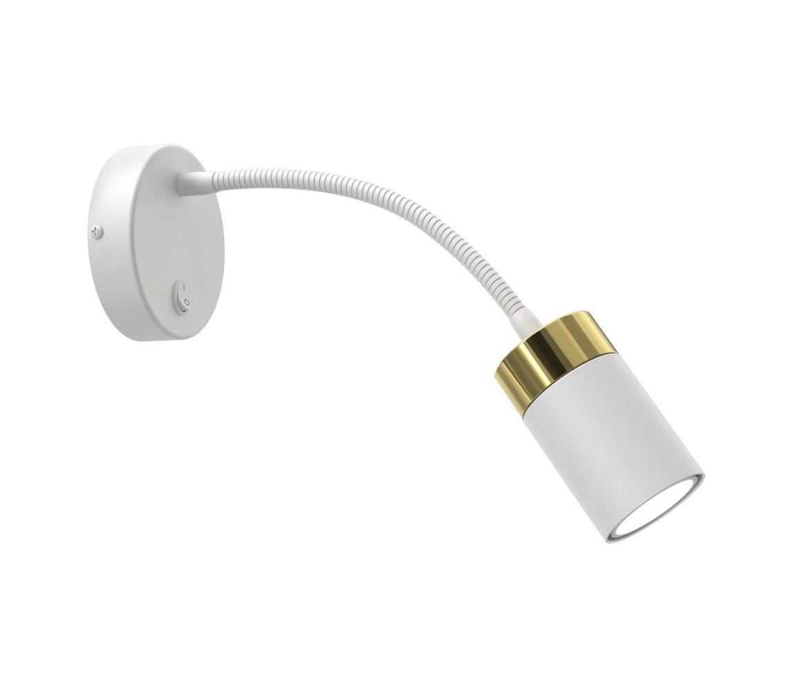 Flexibilní lampička JOKER 1xGU10/8W/230V bílá/zlatá