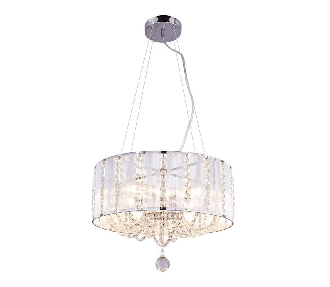 Globo Globo 15091H - Křišťálový lustr na lanku WALLA 4xE14/40W/230V