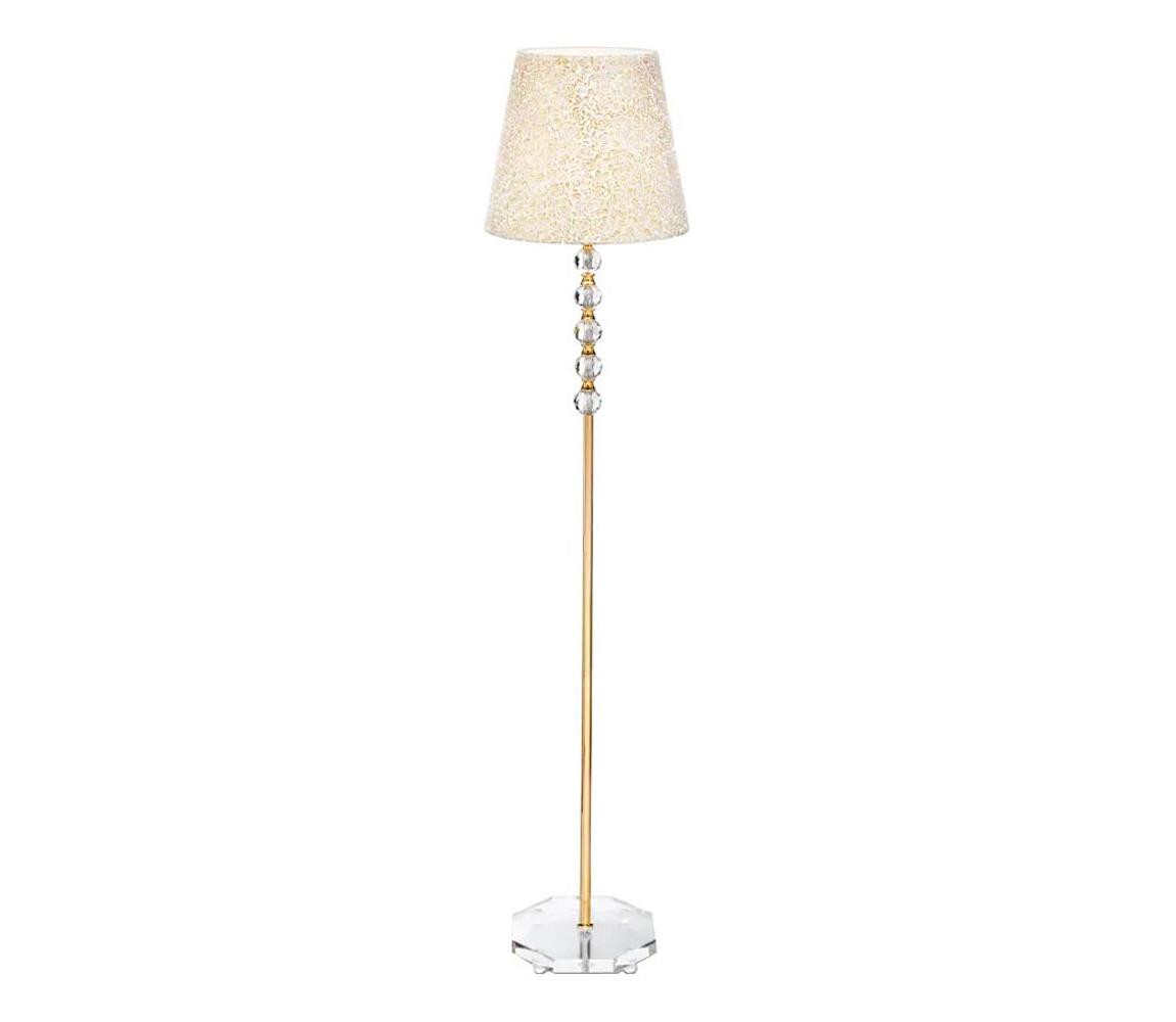 Ideal Lux Ideal Lux - Křišťálová stojací lampa QUEEN 1xE27/60W/230V zlatá