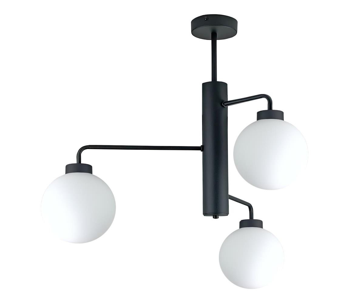 Keter Lighting Lustr na tyči FLEX 3xE27/60W/230V černá/bílá