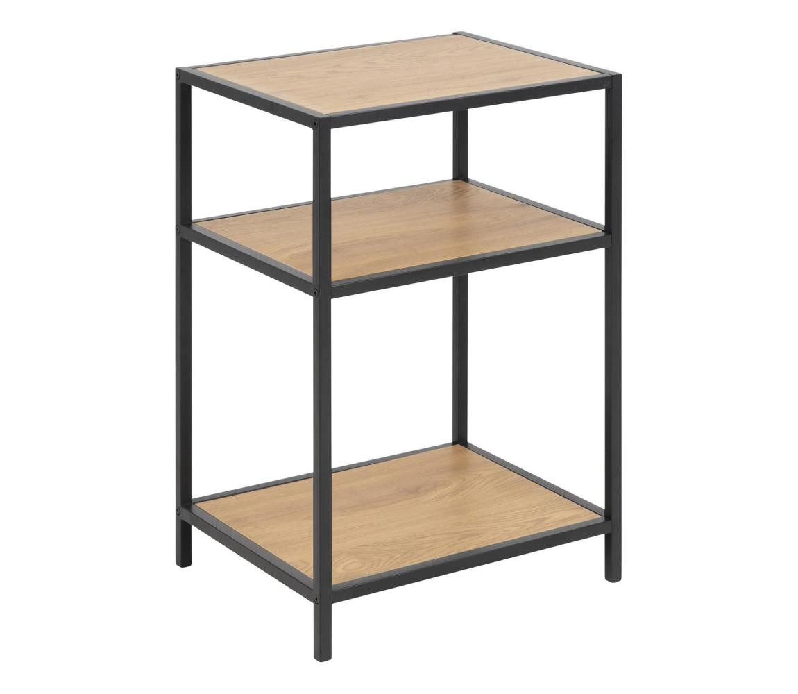 Actona Noční stolek SARON dub/černá