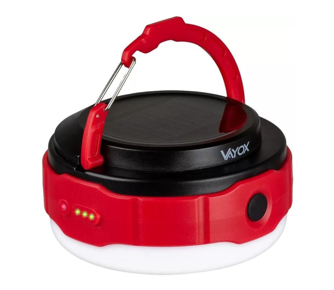 Vayox LED Nabíjecí solární svítilna LED/5V IPX6 500 lm 2000 mAh