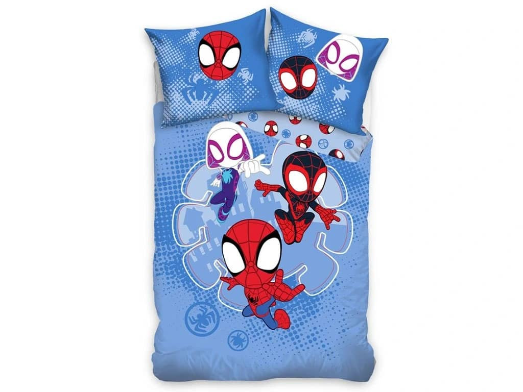 Carbotex Bavlněné povlečení 140x200 + 70x90 cm - Spidey Malí Hrdinové