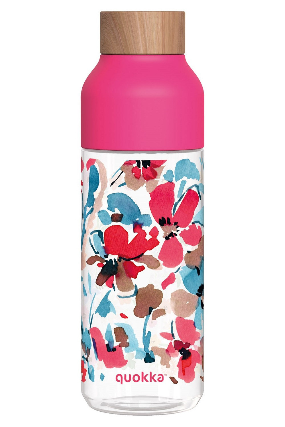 ritanová láhev Ice, 720ml, Quokka, red flowers