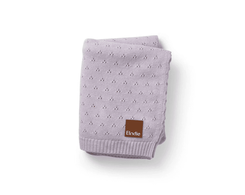 Elodie Details Deka Pointelle Blanket Lavender Love