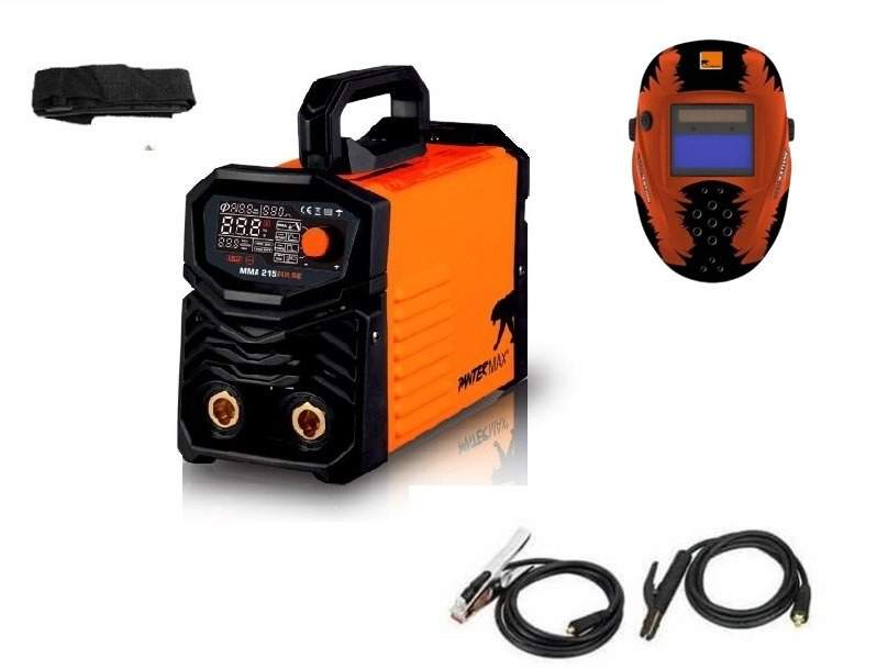 PanterMax 215 LCD Varianta: SET 1: svářečka s výbavou v popisu stroje + kukla eco PMMMA215LCD